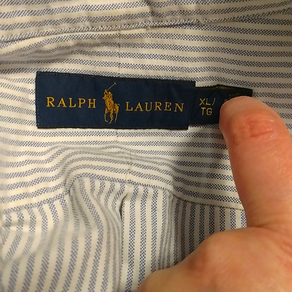 Men's Ralph Lauren striped shirt - Picture 3 of 3